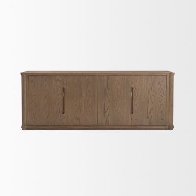 Alternative view of Alden Medium Brown Wood 4-Door Closed Sideboard