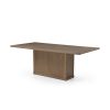 Alden 84" Rectangular Medium Brown Wood Dining Table