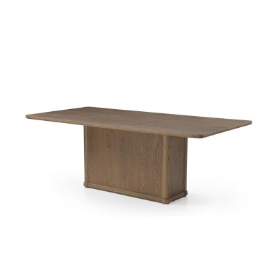 Alden 84" Rectangular Medium Brown Wood Dining Table