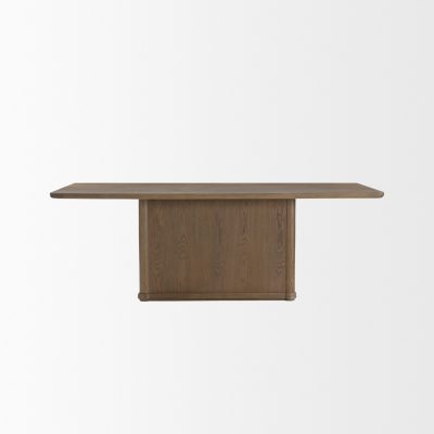 Alternative view of Alden 84" Rectangular Medium Brown Wood Dining Table