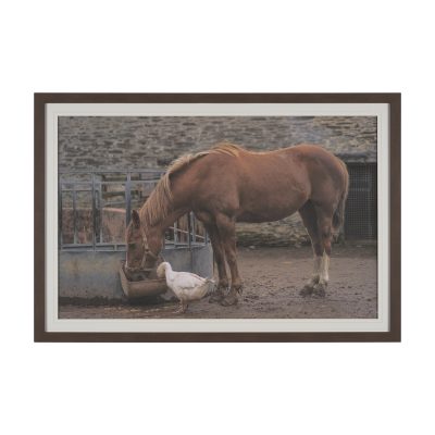 Sharing Lunch by Gert van den Bosch FramedPhoto Print Matted under Glass