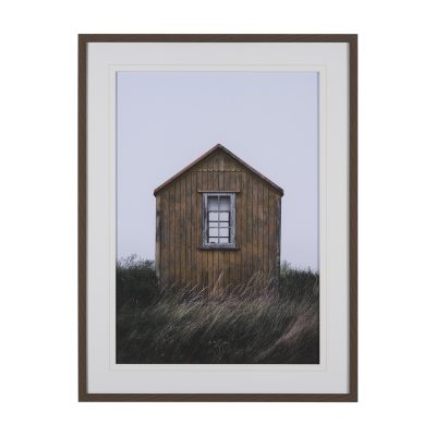 Beach Hut by Lotte Gronkjaer FramedPhoto Print Matted under Glass