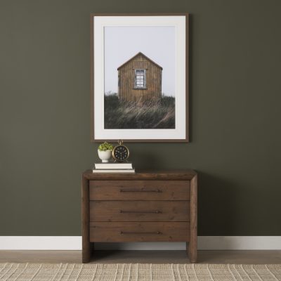 Alternative view of Beach Hut by Lotte Gronkjaer FramedPhoto Print Matted under Glass