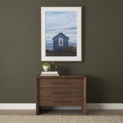 Alternative view of Breezy Blue Escape by Lotte Gronkjaer FramedPhoto Print Matted under Glass
