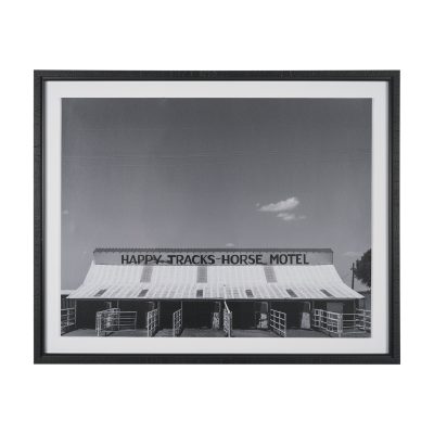 Horse Motel by Bethany Young Textured FramedPhoto Print Matted under Glass