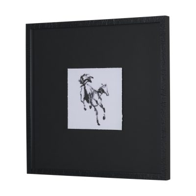 Alternative view of Swift Shadows by Santhosh ch Hand-Embellished Framed Artwork Matted under Glass