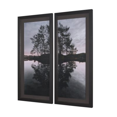 Alternative view of Diptych (Set of 2) by Thomas Tepstad Berge Hand-Embellish TextureFramePhoto Print Matted under Glass