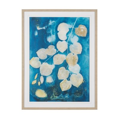 Redbud River by Liz St. Andre Hand-Embellished Textured Framed Artwork Matted under Glass