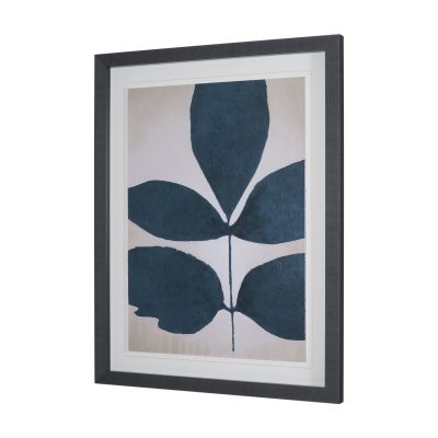 Alternative view of Dreamy Blues I by Stacy Daguiar Hand-Embellished Textured Framed Artwork Matted under Glass