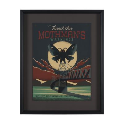 Cryptid Tourism IV by Omar Escalante Textured Framed Artwork Matted under Glass