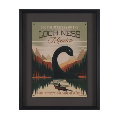 Cryptid Tourism III by Omar Escalante Textured Framed Artwork Matted under Glass