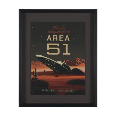 Cryptid Tourism II by Omar Escalante Textured Framed Artwork Matted under Glass