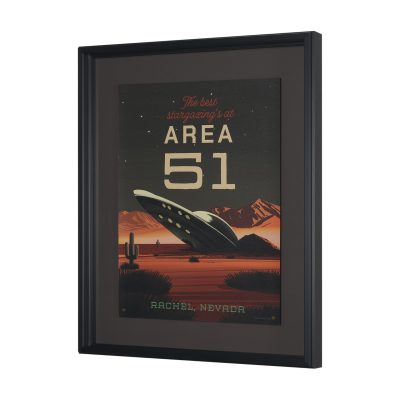 Alternative view of Cryptid Tourism II by Omar Escalante Textured Framed Artwork Matted under Glass