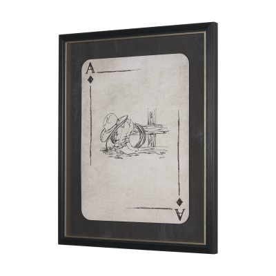 Alternative view of Aces Wild IV by Mercana Studio Textured Framed Artwork Matted under Glass
