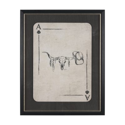 Aces Wild III by Mercana Studio Textured Framed Artwork Matted under Glass