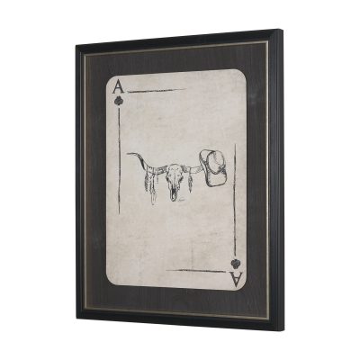 Alternative view of Aces Wild III by Mercana Studio Textured Framed Artwork Matted under Glass