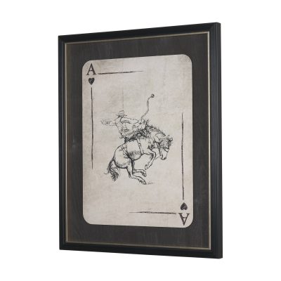 Alternative view of Aces Wild II by Mercana Studio Textured Framed Artwork Matted under Glass