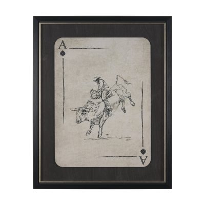 Aces Wild I by Mercana Studio Textured Framed Artwork Matted under Glass