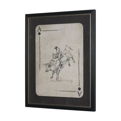 Alternative view of Aces Wild I by Mercana Studio Textured Framed Artwork Matted under Glass