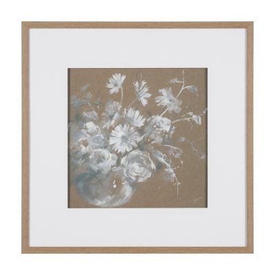 Fresh Flowers II by Mercana Studio Hand-Embellished Framed Artwork Matted under Glass