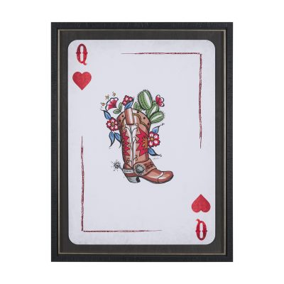 Wild West II by Mercana Studio Hand-Embellished Framed Artwork Matted under Glass