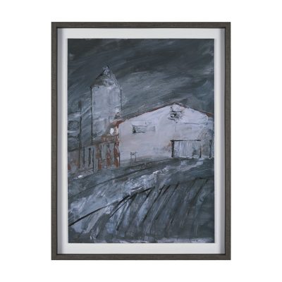 Community 2C by Mercana Studio Hand-Embellished Textured Framed Artwork Matted under Glass