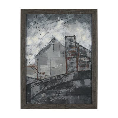 Community 4B by Mercana Studio Hand-Embellished Textured Framed Artwork Matted