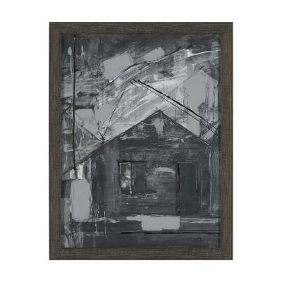 Community 4A by Mercana Studio Hand-Embellished Textured Framed Artwork Matted