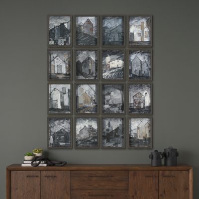 Alternative view of Community 3D by Mercana Studio Hand-Embellished Textured Framed Artwork Matted