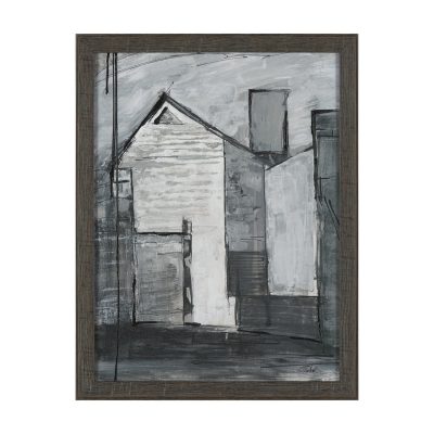 Community 3A by Mercana Studio Hand-Embellished Textured Framed Artwork Matted