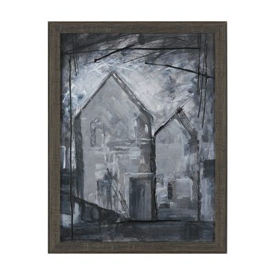 Community 2D by Mercana Studio Hand-Embellished Textured Framed Artwork Matted
