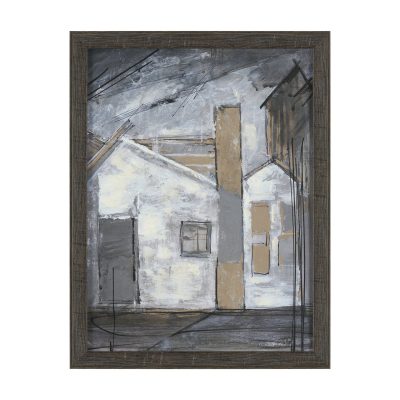 Community 1D by Mercana Studio Hand-Embellished Textured Framed Artwork Matted