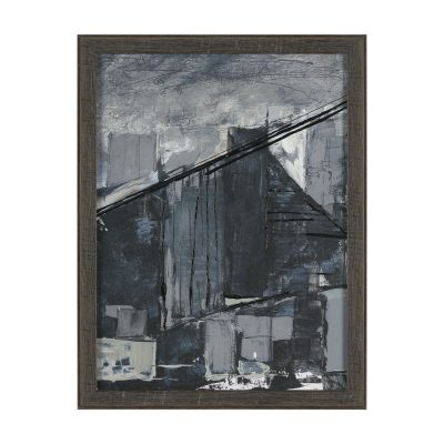 Community 1A by Mercana Studio Hand-Embellished Textured Framed Artwork Matted