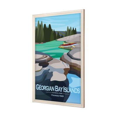 Alternative view of Georgian Bay Islands GO  by Mercana Studio Framed Artwork Matted under Glass