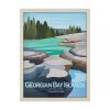 Georgian Bay Islands GO  by Mercana Studio Textured Framed Artwork Matted