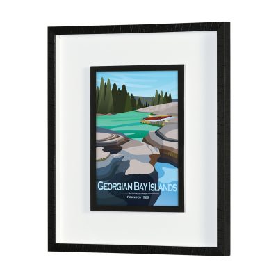 Alternative view of Georgian Bay Islands GO  by Mercana Studio Framed Artwork Matted under Glass