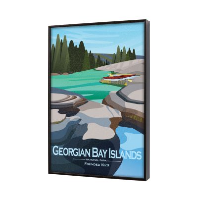 Alternative view of Georgian Bay Islands GO  by Mercana Studio Textured Framed Artwork Matted