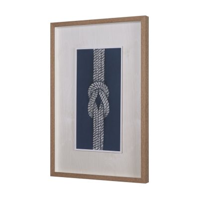 Alternative view of Square Knot by Mercana Studio Hand-Embellished Framed Artwork Matted under Glass