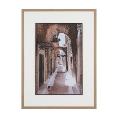 Greek Street by Kelly Frere FramedPhoto Print Matted under Glass