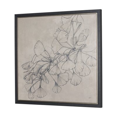 Alternative view of Ginkgo Shadows II by Mercana Studio Hand Embelished Textured Framed Canvas Artwork