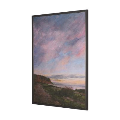 Alternative view of Crescent Sunset I by Mercana Studio Hand Embelished Textured Framed Canvas Artwork