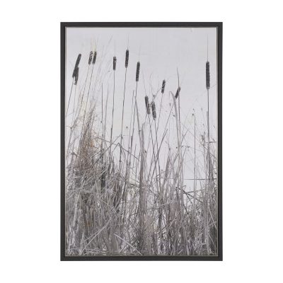 Kate Rushes I by Deborah Revell Hand Embelished Textured Framed Canvas Artwork