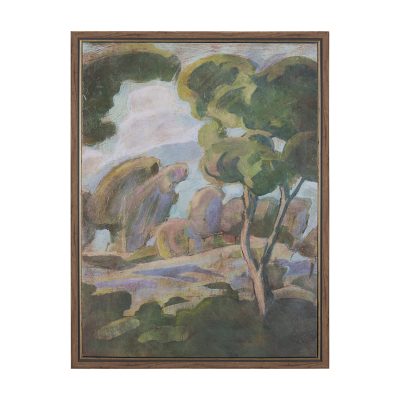 Landscape Tapestry II by Mercana Studio Hand Embelished Textured Framed Canvas Artwork