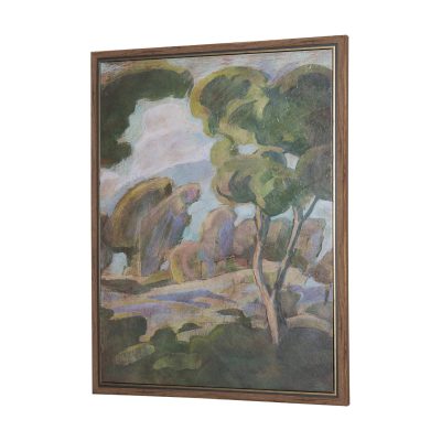 Alternative view of Landscape Tapestry II by Mercana Studio Hand Embelished Textured Framed Canvas Artwork