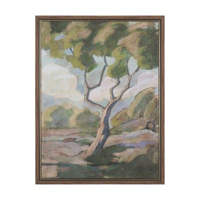 Landscape Tapestry I by Mercana Studio Hand Embelished Textured Framed Canvas Artwork