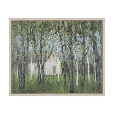 Summer Garden I by Mercana Studio Hand Embelished Textured Framed Canvas Artwork