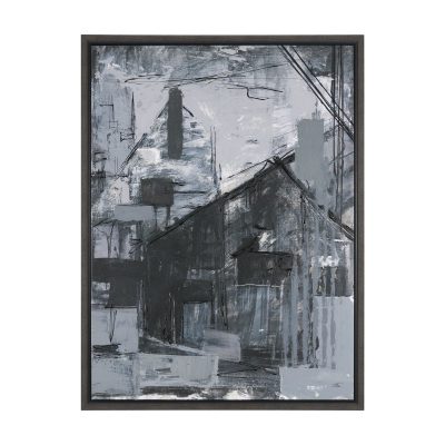 Community 1A by Mercana Studio Hand Embelished Textured Framed Canvas Artwork