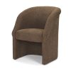 Curtis Brown Fabric Barrelback Half-Moon Base Dining Armchair 1 0106110 71193 A