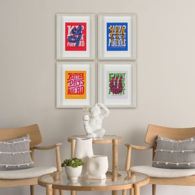 Alternative view of Motivation Mantra IV by Michael Mullan Framed Artwork Matted under Glass