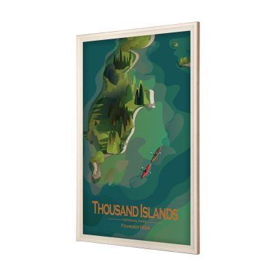 Alternative view of Thousand Islands GO (XL) by Mercana Studio Framed Artwork Matted under Glass